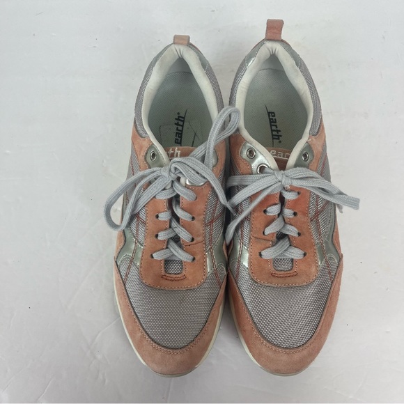 EARTH-traveler suede & mesh sneaker in burnt-orange-woman’s 8 - Picture 2 of 10